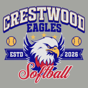 Crestwood Eagles Softball Design 1 on a Sport-Tek ® - Youth PosiCharge ® Competitor Tee Design