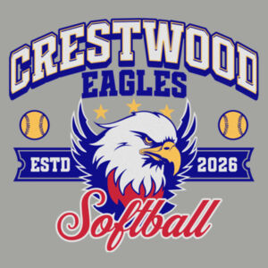Crestwood Eagles Softball Design 1 on a Sport-Tek ® - PosiCharge ® Competitor Tee Design