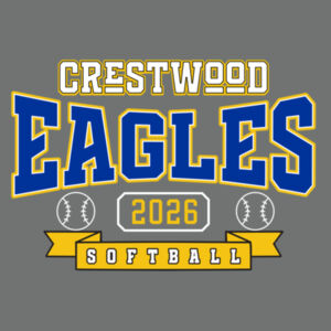 Crestwood Eagles Softball Design 3 on a District ® - Youth Perfect Tri ® Tee Design