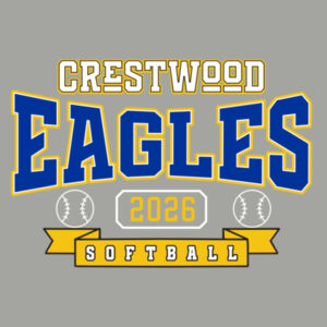 Crestwood Eagles Softball Design 3 - PosiCharge ® Competitor Tee Design