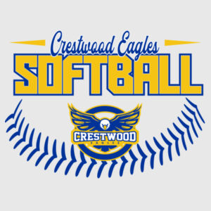 Crestwood Eagles Softball Design 4 - Youth Swoosh Sleeve rLegend Tee Design