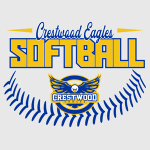 Crestwood Eagles Softball Design 4 - Dri FIT Cotton/Poly Tee Design
