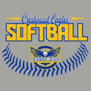Crestwood Eagles Softball Design 4 - PosiCharge ® Competitor Tee Design