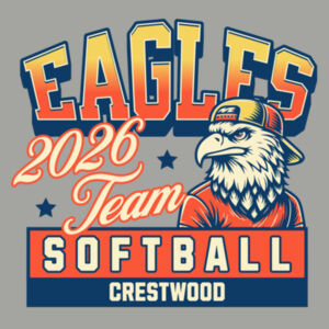 Crestwood Eagles Softball Design 5 - Youth PosiCharge ® Competitor Tee Design