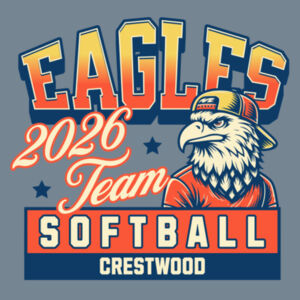 Crestwood Eagles Softball Design 5 - Perfect Tri ® Tee Design