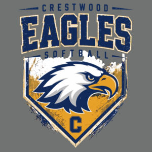 Crestwood Eagles Softball Design 6 on a - Youth Perfect Tri ® Tee Design