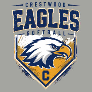 Crestwood Eagles Softball Design 6 on a - PosiCharge ® Competitor Tee Design