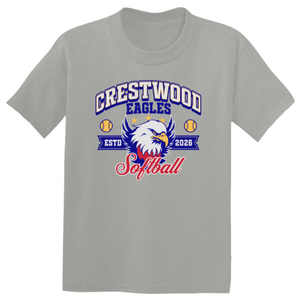 Crestwood Eagles Softball Design 1 on a Sport-Tek ® - Youth PosiCharge ® Competitor Tee Thumbnail
