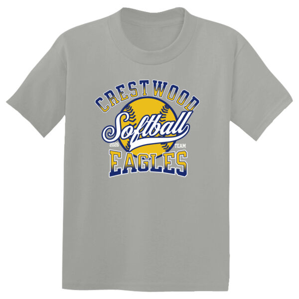 Crestwood Eagles Softball Design 2 on a Sport-Tek. ® - Youth PosiCharge ® Competitor Tee Thumbnail