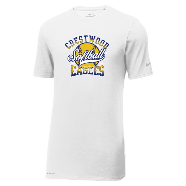 Crestwood Eagles Softball Design 2 on a Nike ® - Dri FIT Cotton/Poly Tee Thumbnail