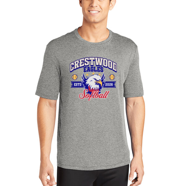Crestwood Eagles Softball Design 1 on a Sport-Tek ® - PosiCharge ® Competitor Tee Thumbnail