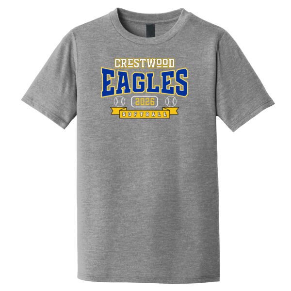 Crestwood Eagles Softball Design 3 on a District ® - Youth Perfect Tri ® Tee Thumbnail