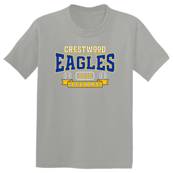 Crestwood Eagles Softball Design 3 on a Sport-Tek ® - Youth PosiCharge ® Competitor Tee Thumbnail