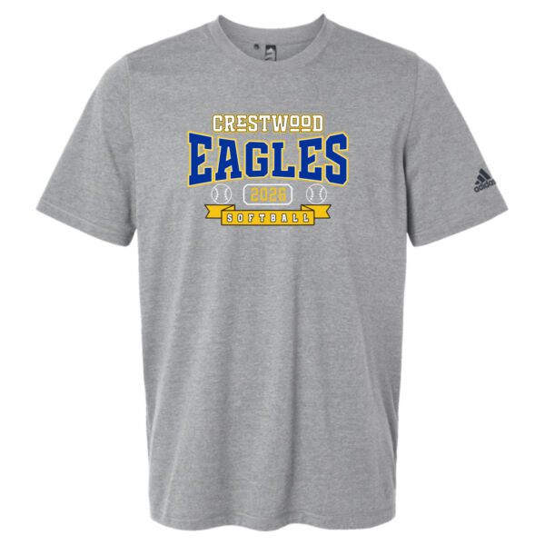 Crestwood Eagles Softball Design 3 - Men's Blended T-Shirt Thumbnail