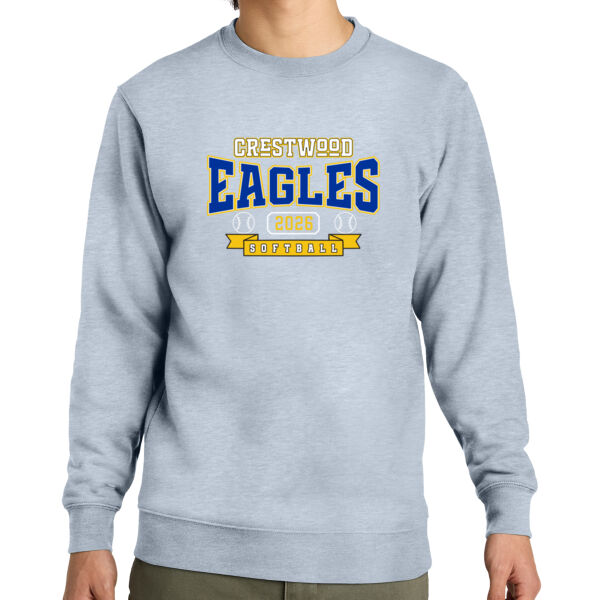 Crestwood Eagles Softball Design 3 - V.I.T. Fleece Crew Thumbnail