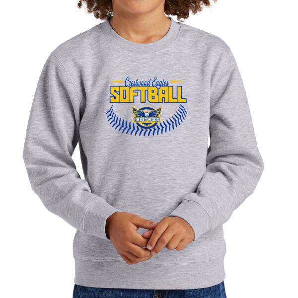 Crestwood Eagles Softball Design 4 - Youth V.I.T. Fleece Crew Thumbnail