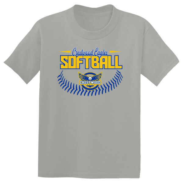 Crestwood Eagles Softball Design 4 - Youth PosiCharge ® Competitor Tee Thumbnail