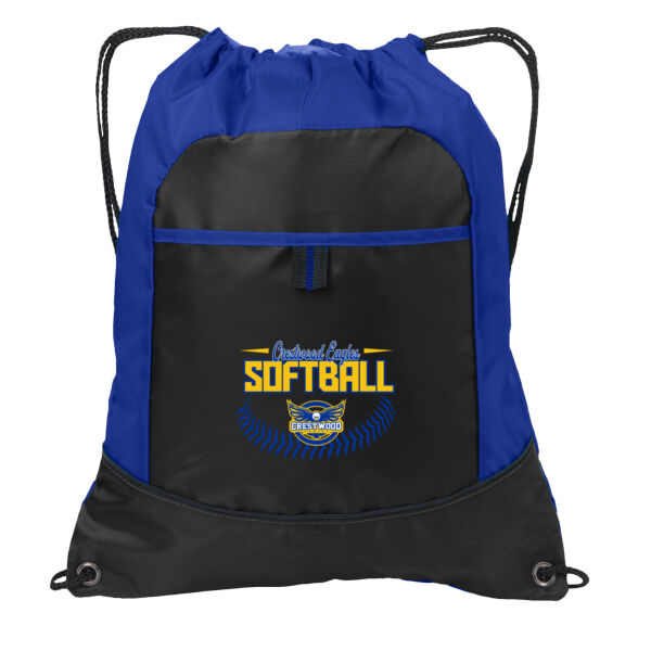Crestwood Eagles Softball Design 4 on a - Pocket Cinch Pack Thumbnail