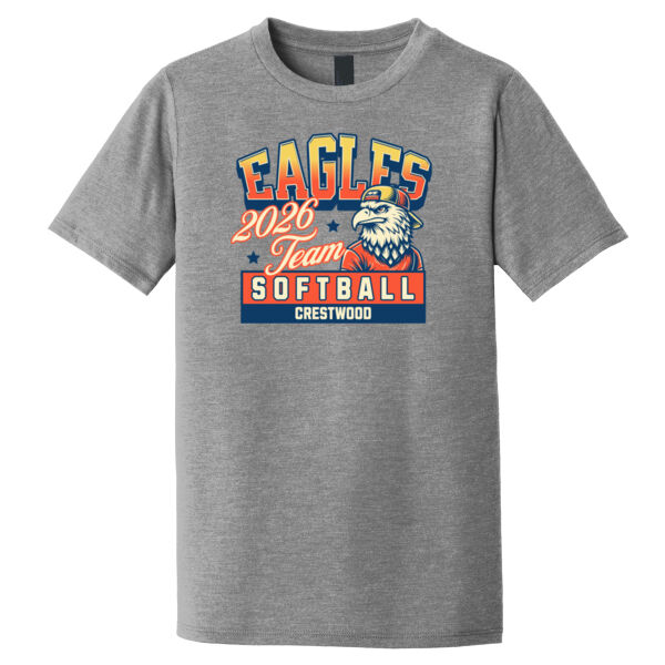 Crestwood Eagles Softball Design 5 - Youth Perfect Tri ® Tee Thumbnail