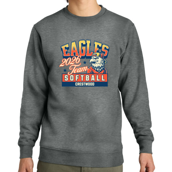Crestwood Eagles Softball Design 5 - V.I.T. Fleece Crew Thumbnail