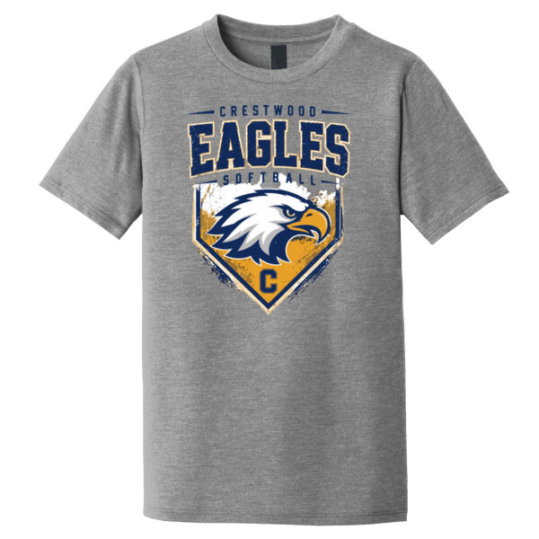 Crestwood Eagles Softball Design 6 on a - Youth Perfect Tri ® Tee Thumbnail