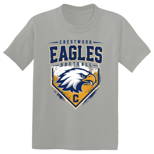 Crestwood Eagles Softball Design 5 on a - Youth PosiCharge ® Competitor Tee Thumbnail