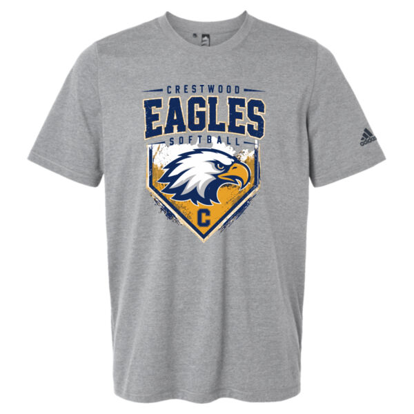 Crestwood Eagles Softball Design 6 on a - Men's Blended T-Shirt Thumbnail
