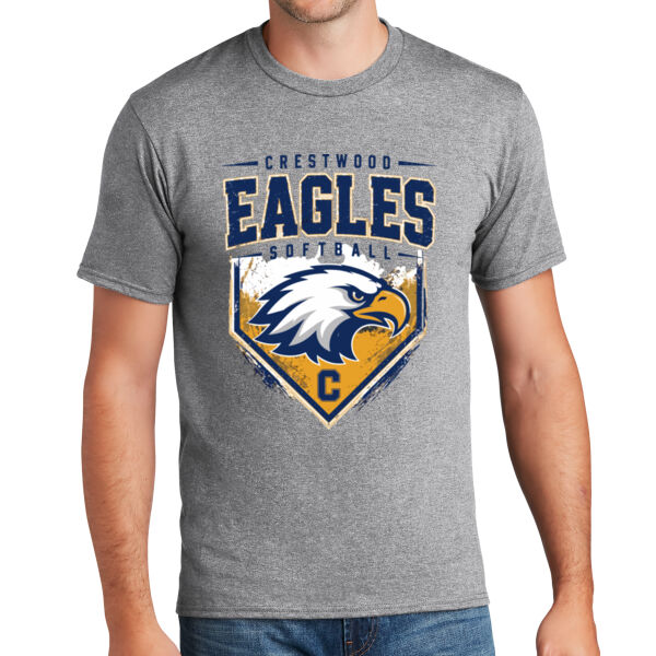 Crestwood Eagles Softball Design 6 on a - Fan Favorite Tee Thumbnail