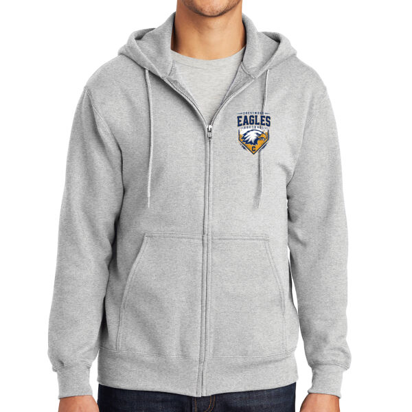 Crestwood Eagles Softball Design 6 on a - Essential Fleece Full Zip Hooded Sweatshirt Thumbnail